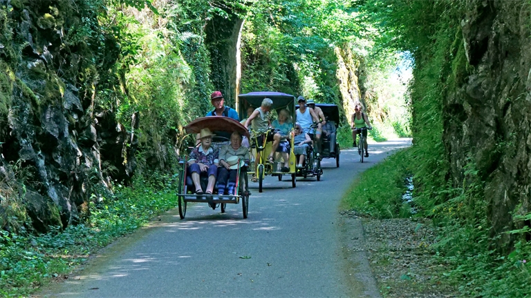 Des vélos-taxi pour faire découvrir la Voie Verte des Hautes-Vosges