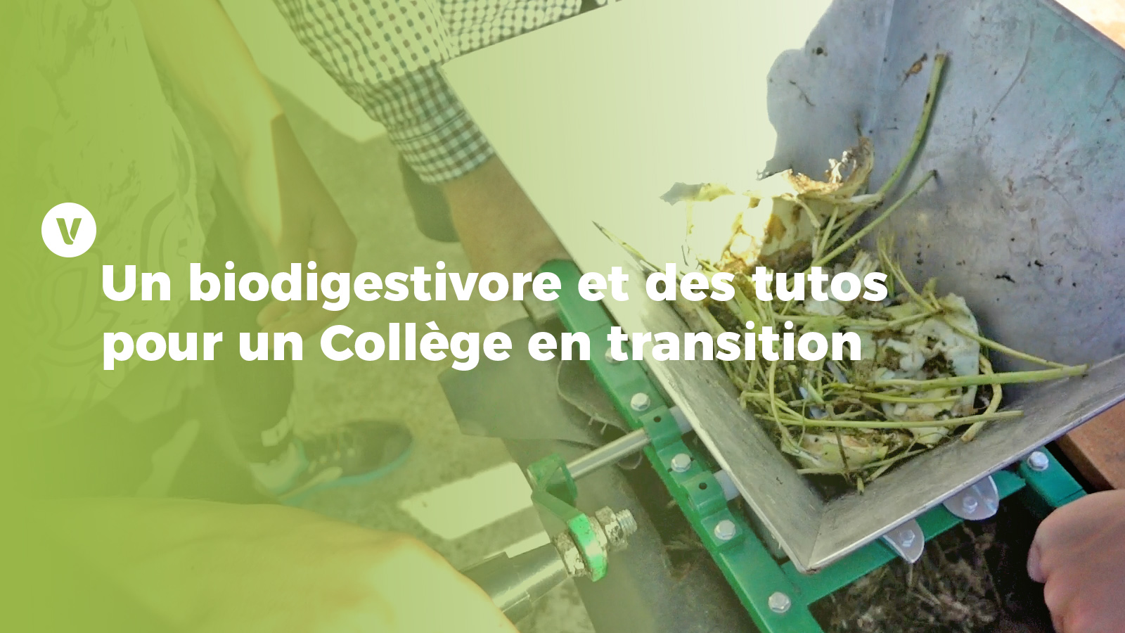 Trophées de la transition écologique: Un biodigestivore et des Tutos pour un Collège en transition