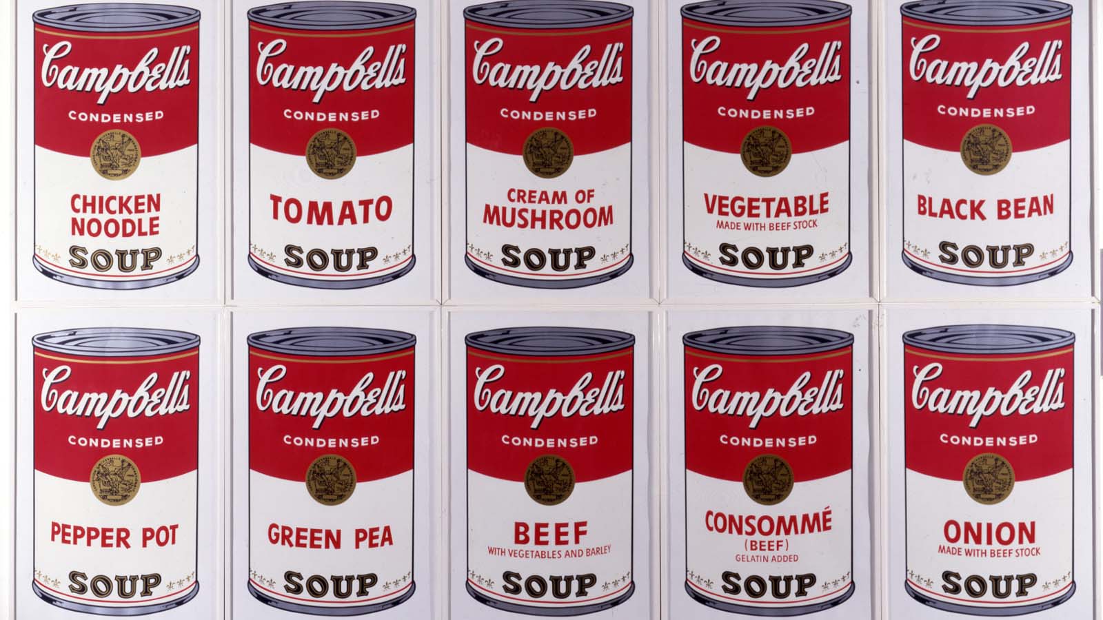 Andy Warhol et ses célèbres boîtes de conserves