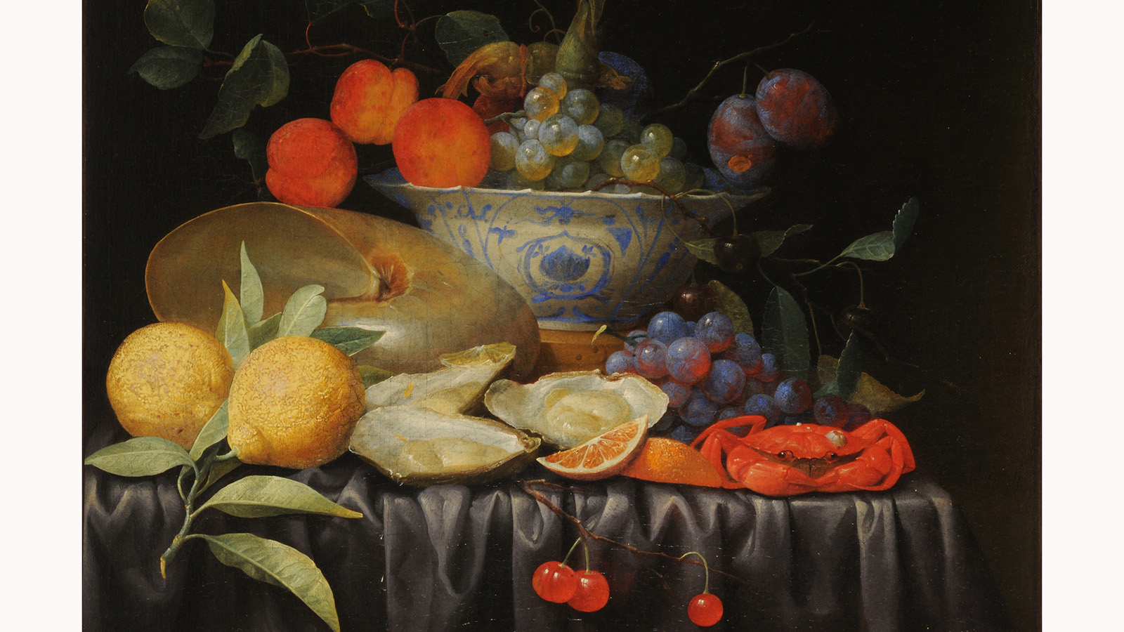 Le rendez-vous du mudaac : Quand raisin, cerises, prunes, crabe et coquillage se partagent la toile