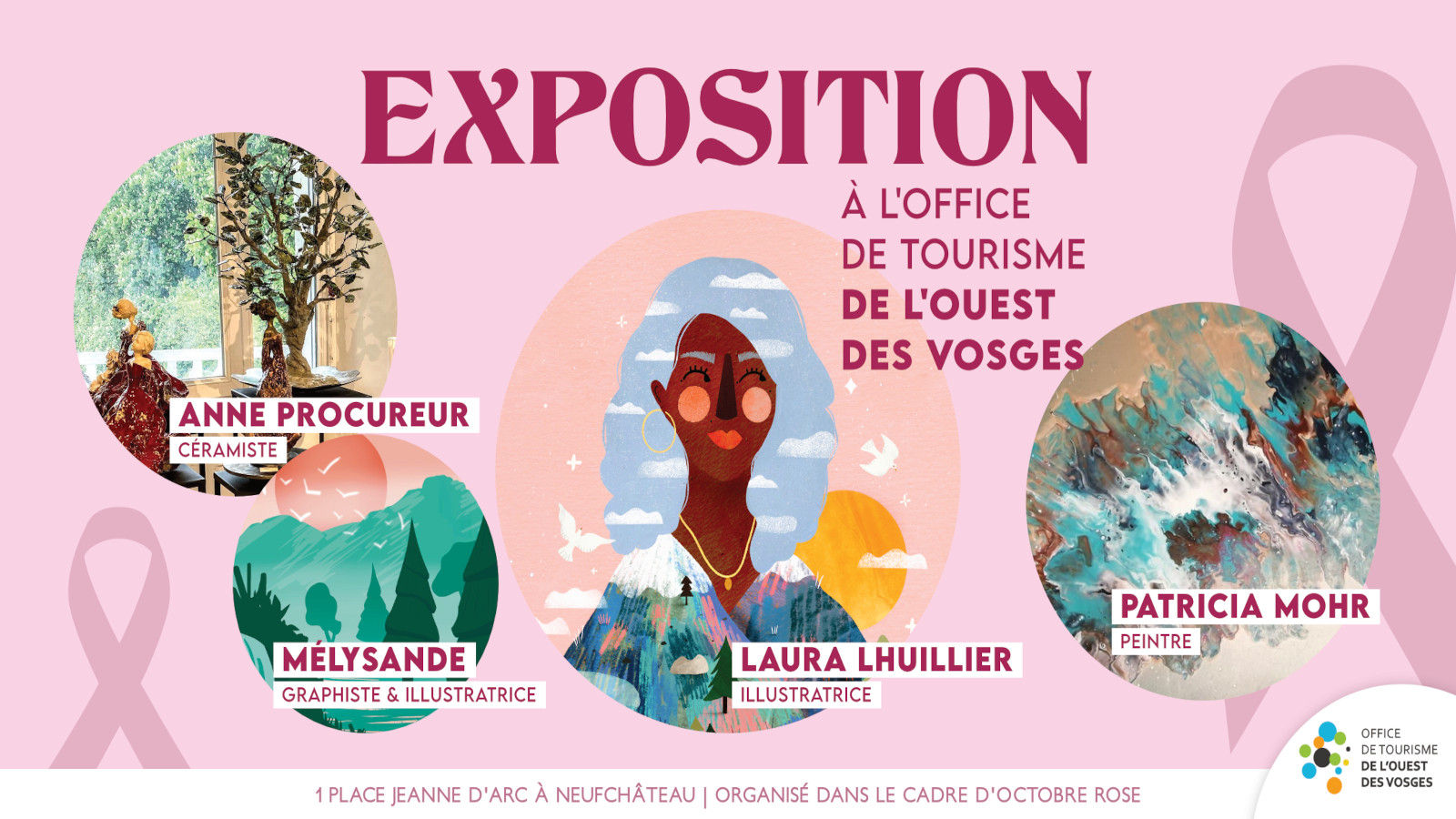 Octobre rose : 4 femmes, 4 artistes, 4 univers s’exposent à Neufchâteau
