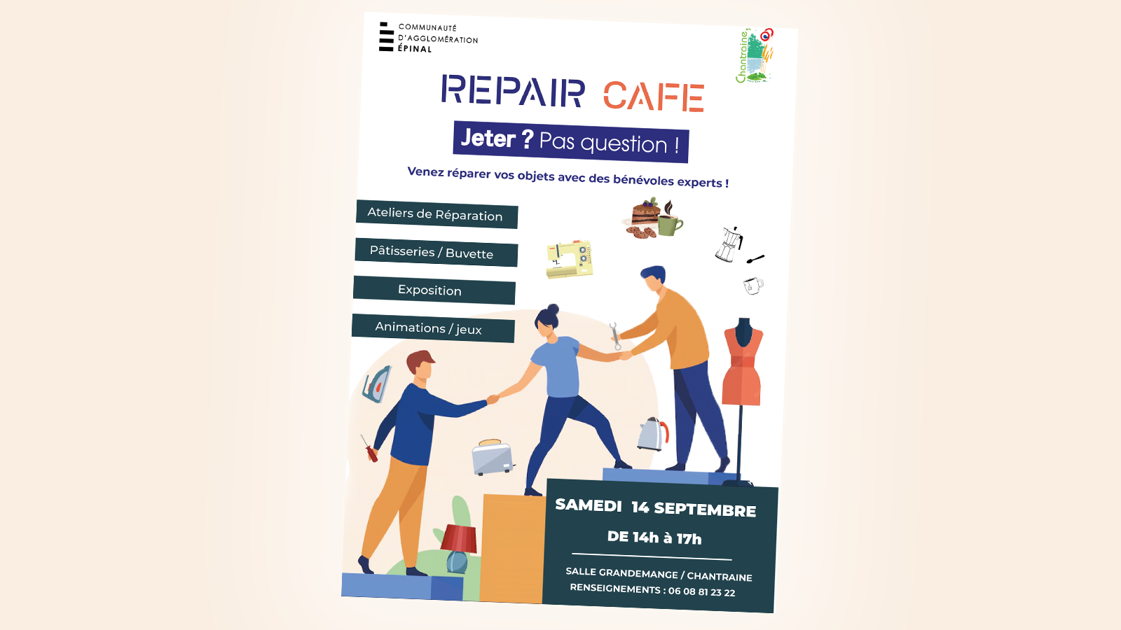 Priorité à la réparation ! Petit calendrier des Repair Cafés dans les Vosges